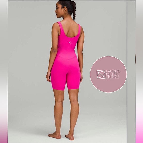 NWOT Size 10 Lululemon Align Onesie 8”- Sonic Pink - Picture 1 of 5